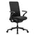 POLY Chaise oscillante de bureau | Chaise pivotante premium, couverture tricot 3D respirante, support de lordose, noir