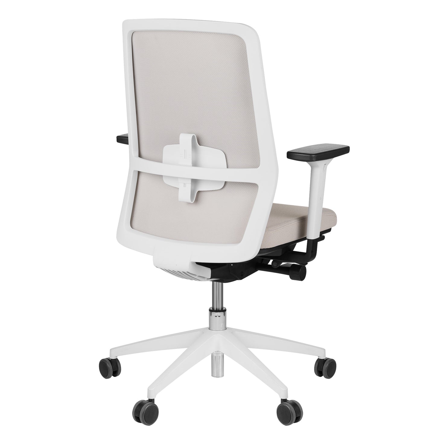 SURF office swivel chair | Synchronous mechanism, 3D armrests, cappuccino / cotton gray