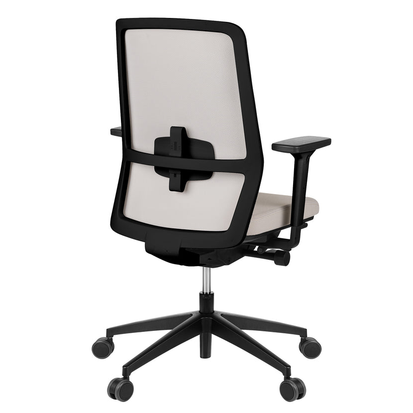 SURF office swivel chair | Synchronous mechanism, 3D armrests, cappuccino / cotton gray