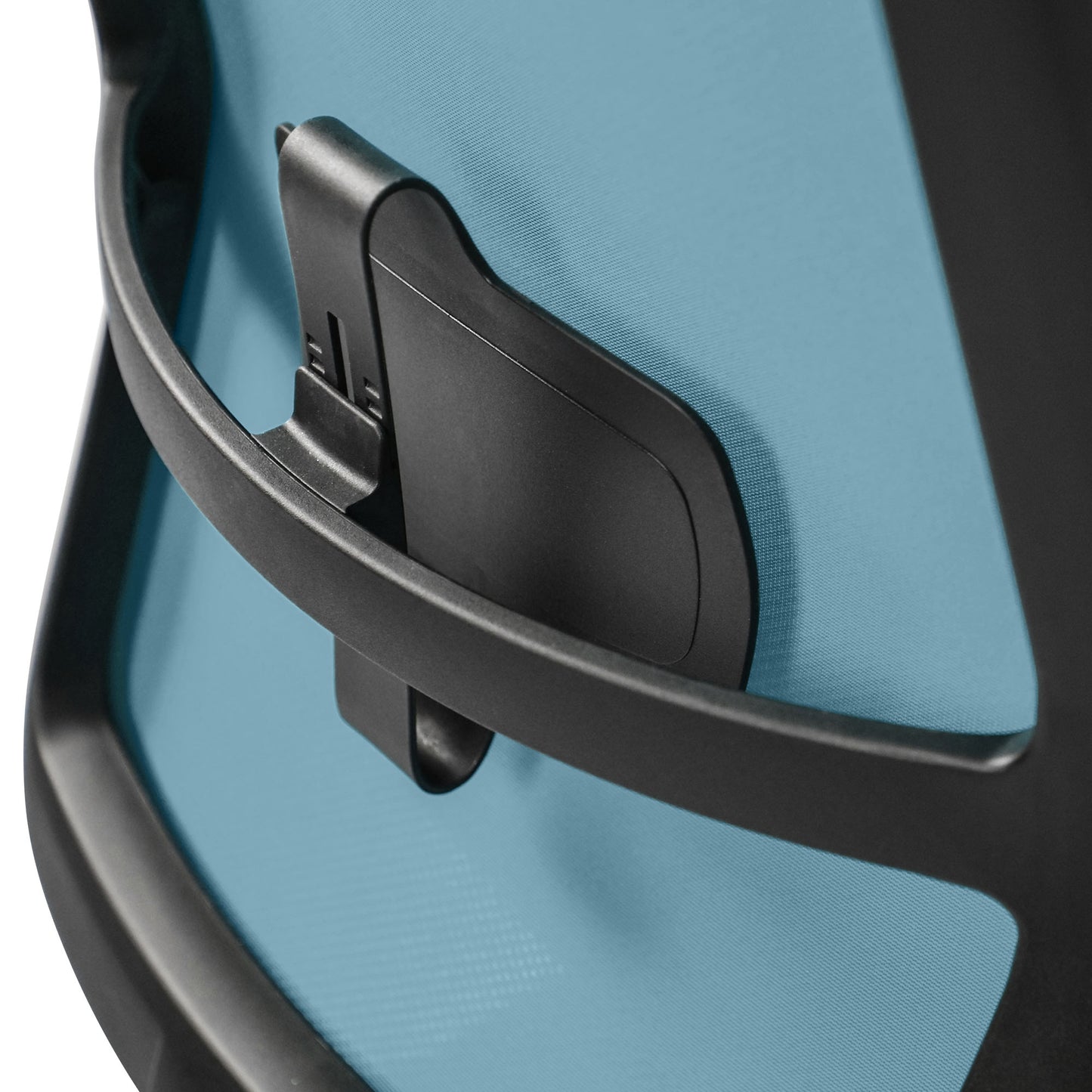 SURF office swivel chair | Synchronous mechanism, 3D armrests, sky blue / azure blue