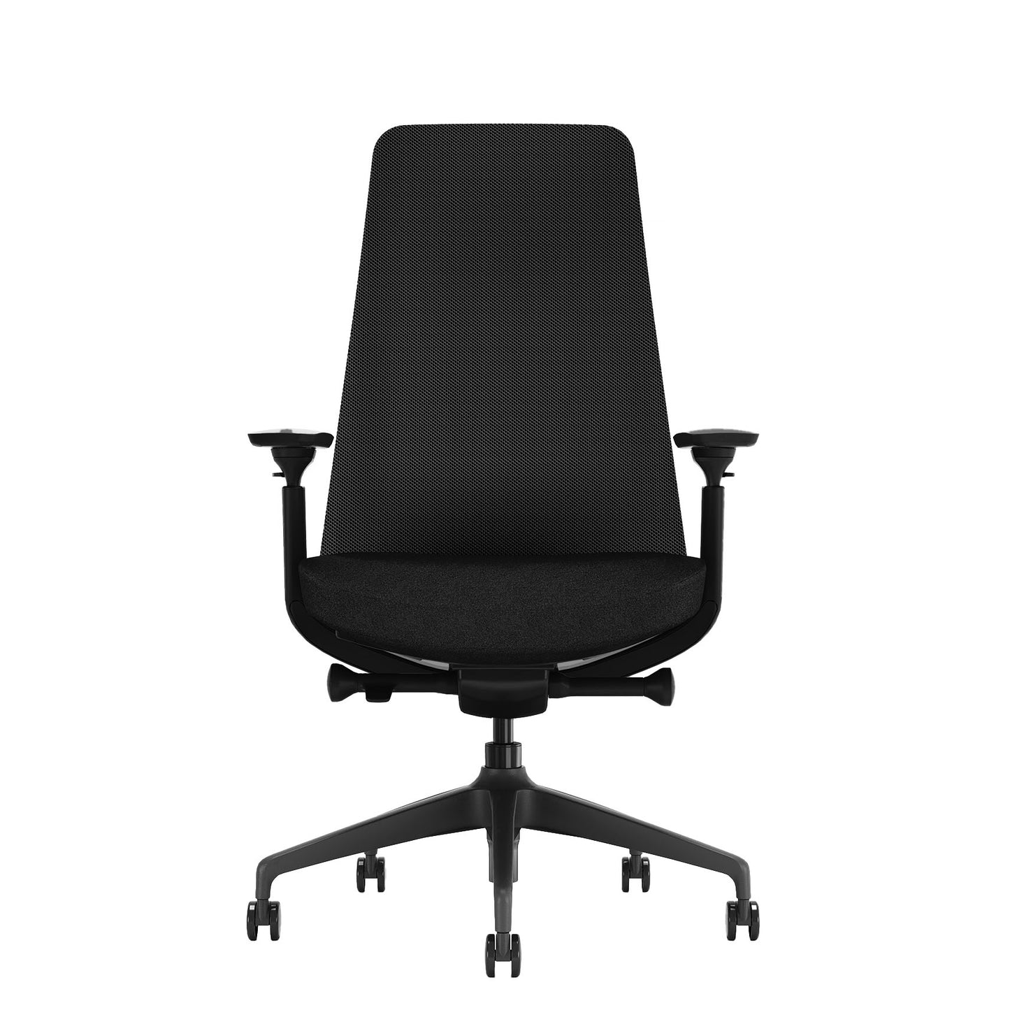 YUCAN Office swinging chair | 4D armrests, synchronous mechanics, optional headrest, black