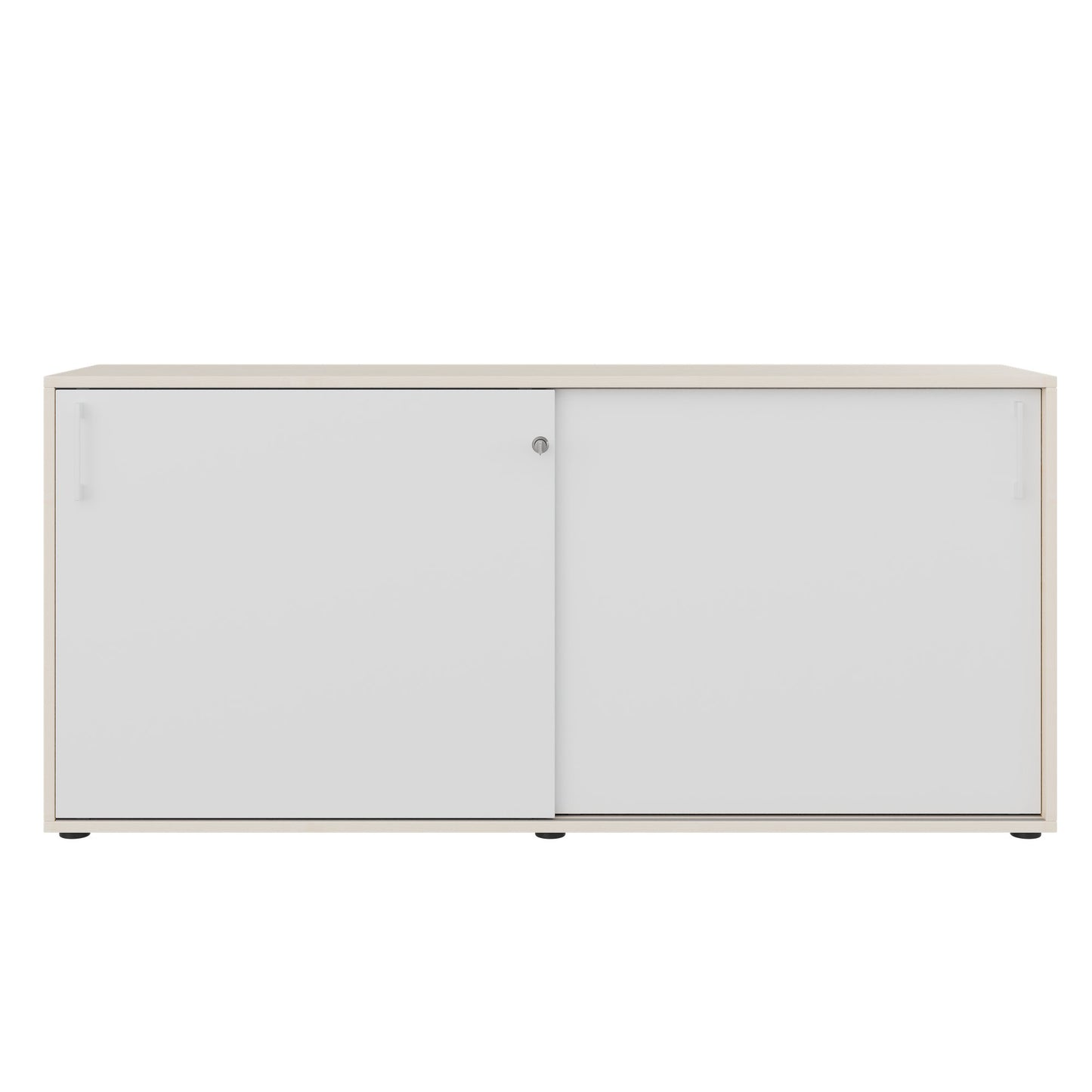 CHOICE Schiebetürenschrank | 2 OH, 1600 x 740 mm, Ahorn / Weiß
