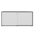 Armoire à portes coulissantes CHOICE | 2 OH, 1600 x 740 mm, anthracite / blanc - 3 Thumbnail Image