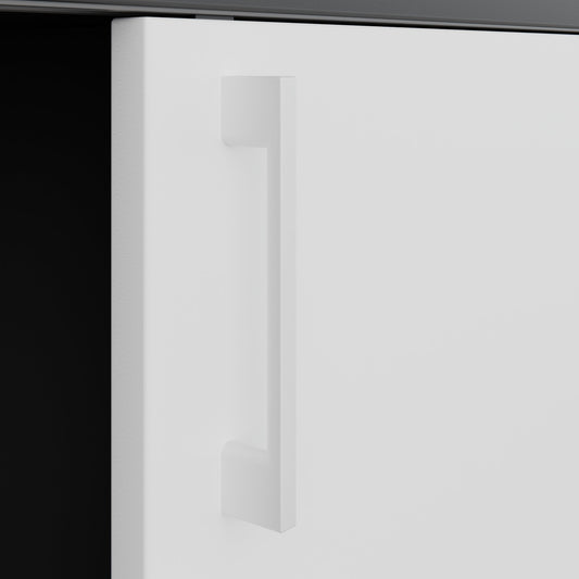CHOICE Schiebetürenschrank | 2 OH, 1600 x 740 mm, Anthrazit / Weiß