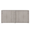 Armadio con ante scorrevoli CHOICE | 2 ripiani superiori, 1600 x 740 mm, rovere nordico grigio - 3 Thumbnail Image
