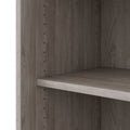 Armadio con ante scorrevoli CHOICE | 2 ripiani superiori, 1600 x 740 mm, rovere nordico grigio - 9 Thumbnail Image