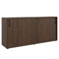CHOICE sliding door wardrobe | 2 OH, 1600 x 740 mm, walnut - 1 Thumbnail Image