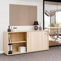CHOICE sliding door wardrobe | 2 OH, 1600 x 740 mm, sand ash - 2 Thumbnail Image