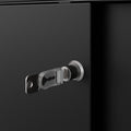 CHOICE sliding door wardrobe | 2 shelves, 1600 x 740 mm, black - 7 Thumbnail Image