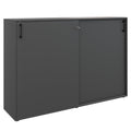 CHOICE sliding door wardrobe | 3 OH, 1600 x 1095 mm, anthracite - 1 Thumbnail Image