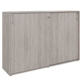 Armadio con ante scorrevoli CHOICE | 3 ripiani, 1600 x 1095 mm, rovere nordico grigio - 1 Thumbnail Image