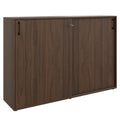 CHOICE sliding door wardrobe | 3 OH, 1600 x 1095 mm, walnut - 1 Thumbnail Image