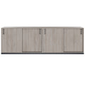 CHOICE Schrankset | 2OH, 2400 x 760 mm, Nordeiche grau - 3 Thumbnail Image