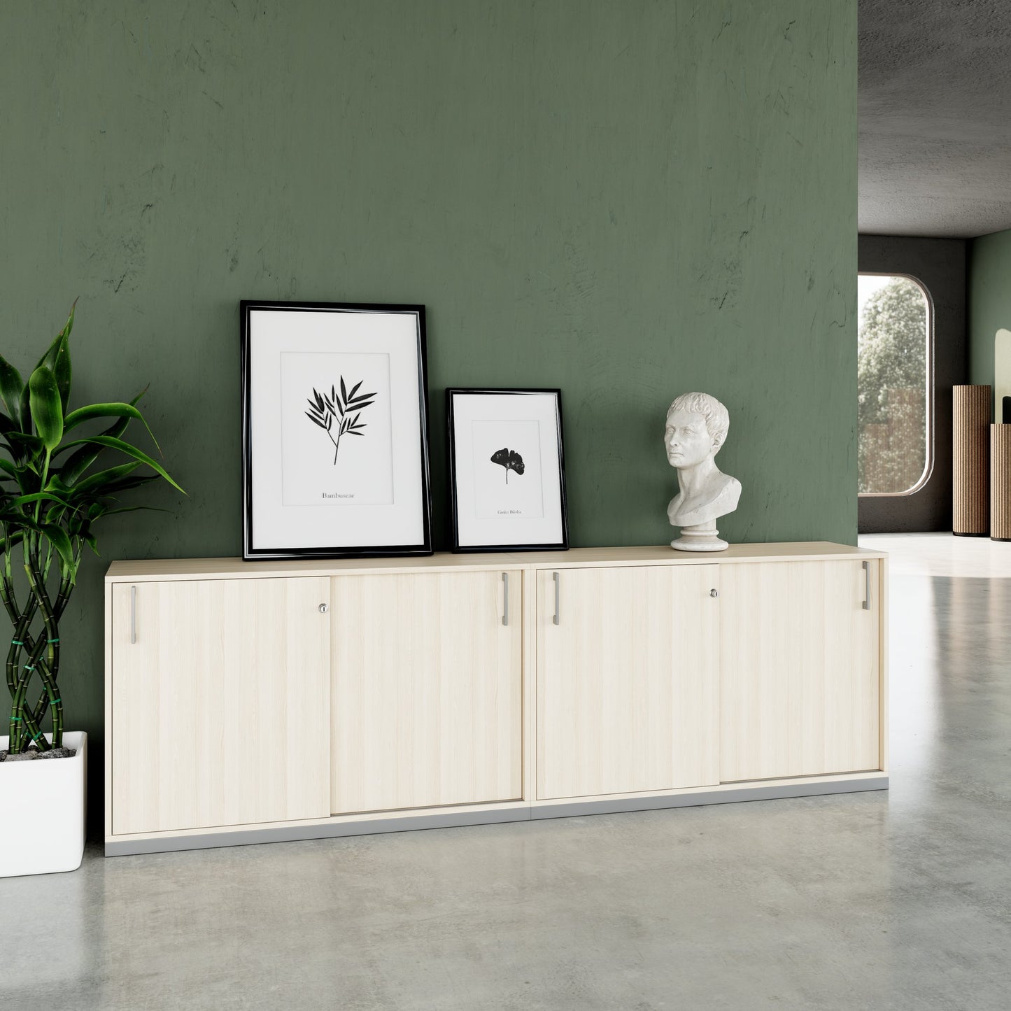 CHOICE Ensemble de placards | 2OH, 2400 x 760 mm, cendres de sable