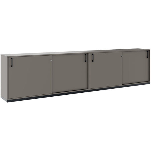 CHOICE Set di armadietti | 2oh, 3200 x 760 mm, grigio cubanite