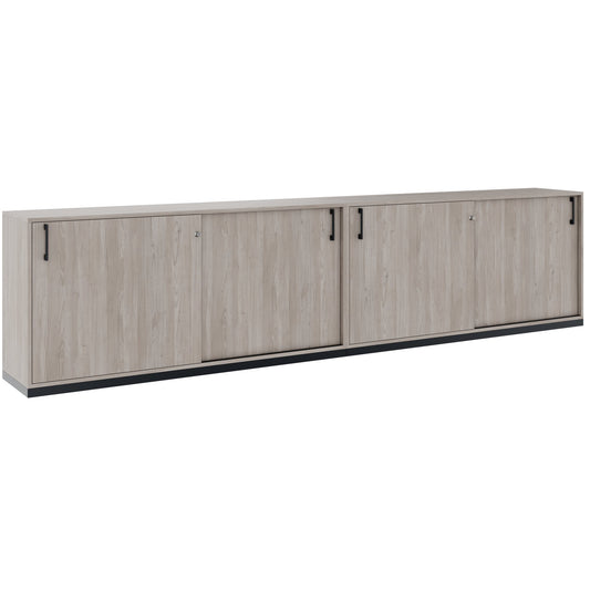 CHOICE Set di armadietti | 2oh, 3200 x 760 mm, grigio di quercia nord
