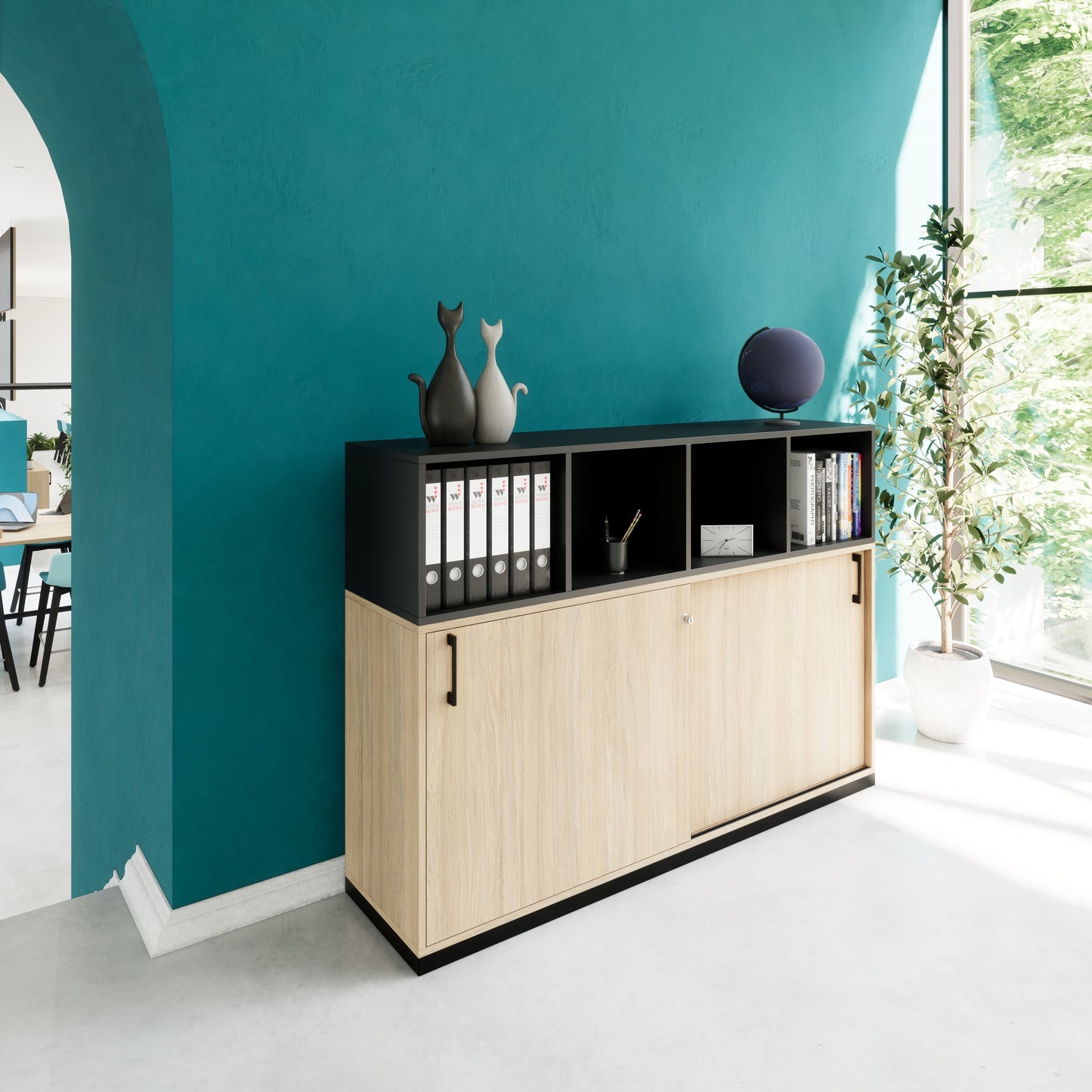 CHOICE Ensemble de placards | 3OH, 1600 x 1130 mm, chêne ambre