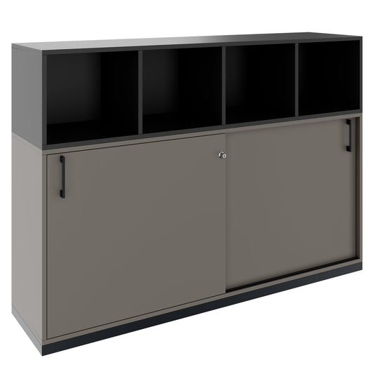 CHOICE Set di armadietti | 3oh, 1600 x 1130 mm, grigio cubanite