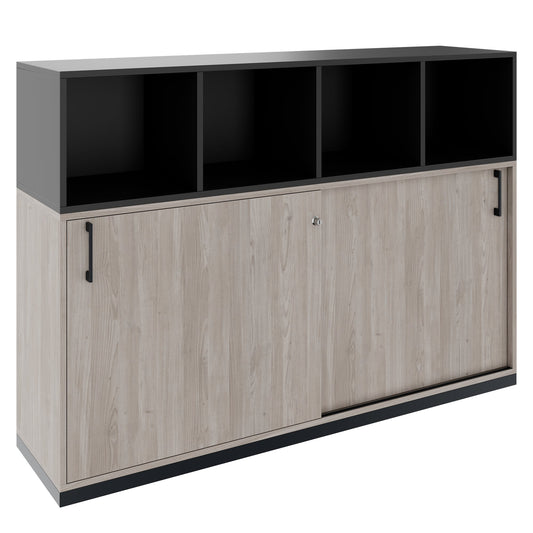 CHOICE Set di armadietti | 3oh, 1600 x 1130 mm, grigio di quercia nord