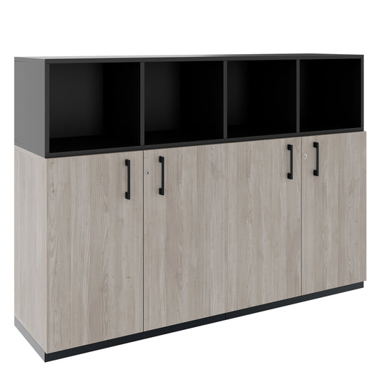 CHOICE Schrankset | 3OH, 1600 x 1130 mm, Nordeiche grau