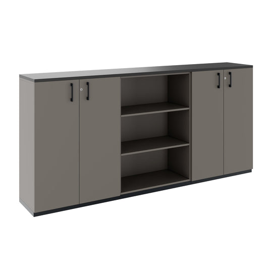 CHOICE Schrankset | 3OH, 2400 x 1140 mm, Cubanitgrau