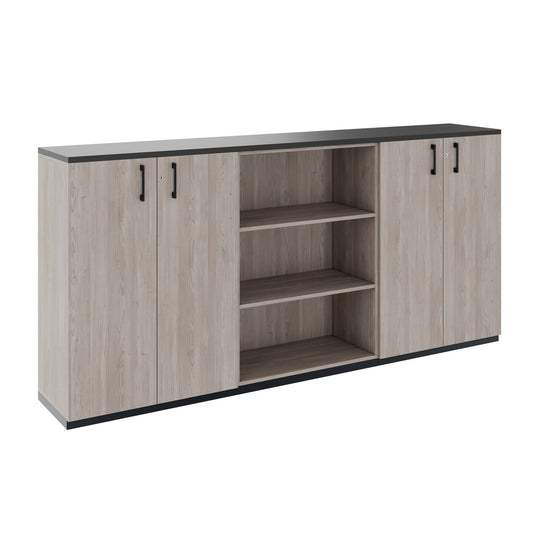 CHOICE Schrankset | 3OH, 2400 x 1140 mm, Nordeiche grau