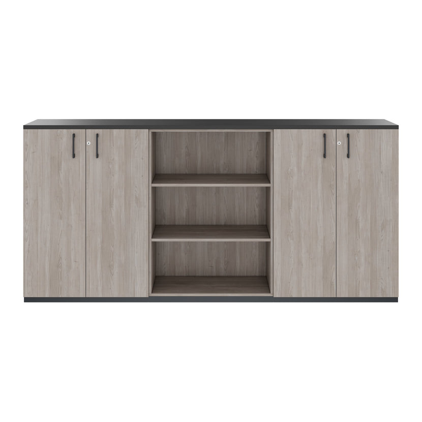 CHOICE Schrankset | 3OH, 2400 x 1140 mm, Nordeiche grau
