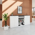 CHOICE Cabinet set | 3 OH, 2400 x 1140 mm, White - 2 Thumbnail Image