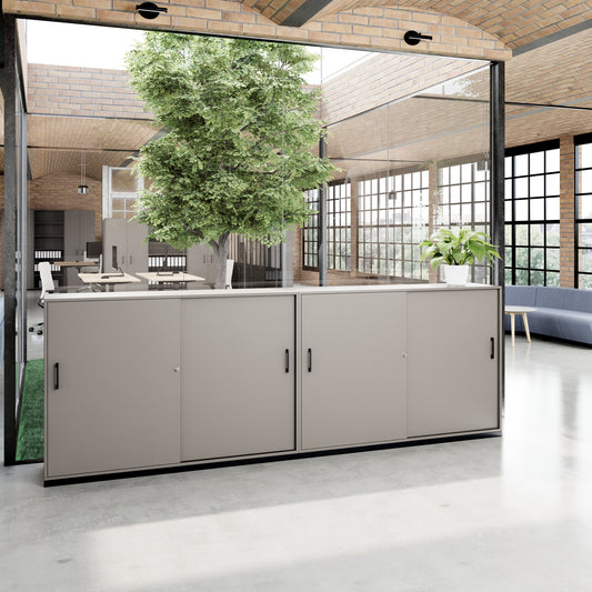 CHOICE Set di armadietti | 3OH, 3200 x 1115 mm, grigio cubanite