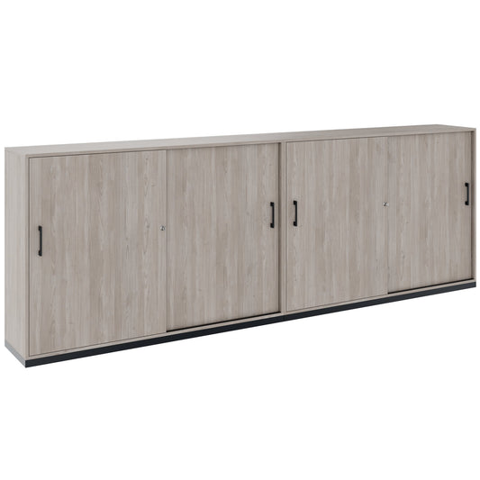 CHOICE Set di armadietti | 3oh, 3200 x 1115 mm, grigio di quercia nord