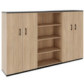 CHOICE Wall cabinet unit | 4OH, 2400 x 1490 mm, Amber Oak - 1 Thumbnail Image