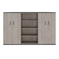 CHOICE Cabinet wall | 4 OH, 2400 x 1490 mm, Nordic oak grey - 3 Thumbnail Image