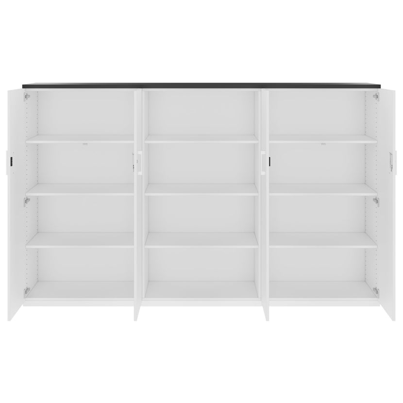 CHOICE Schrankwand | 4OH, 2400 x 1490 mm, Weiss