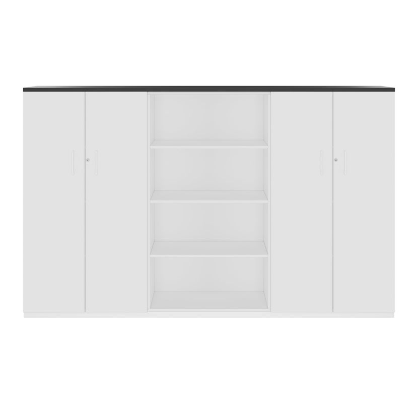CHOICE Schrankwand | 4OH, 2400 x 1490 mm, Weiss