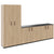 CHOICE Schrankwand | 5OH, 2800 x 1780 mm, Bernsteineiche