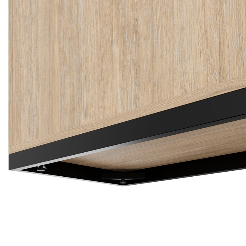 CHOICE Schrankwand | 5OH, 3000 x 1820 mm, Bernsteineiche