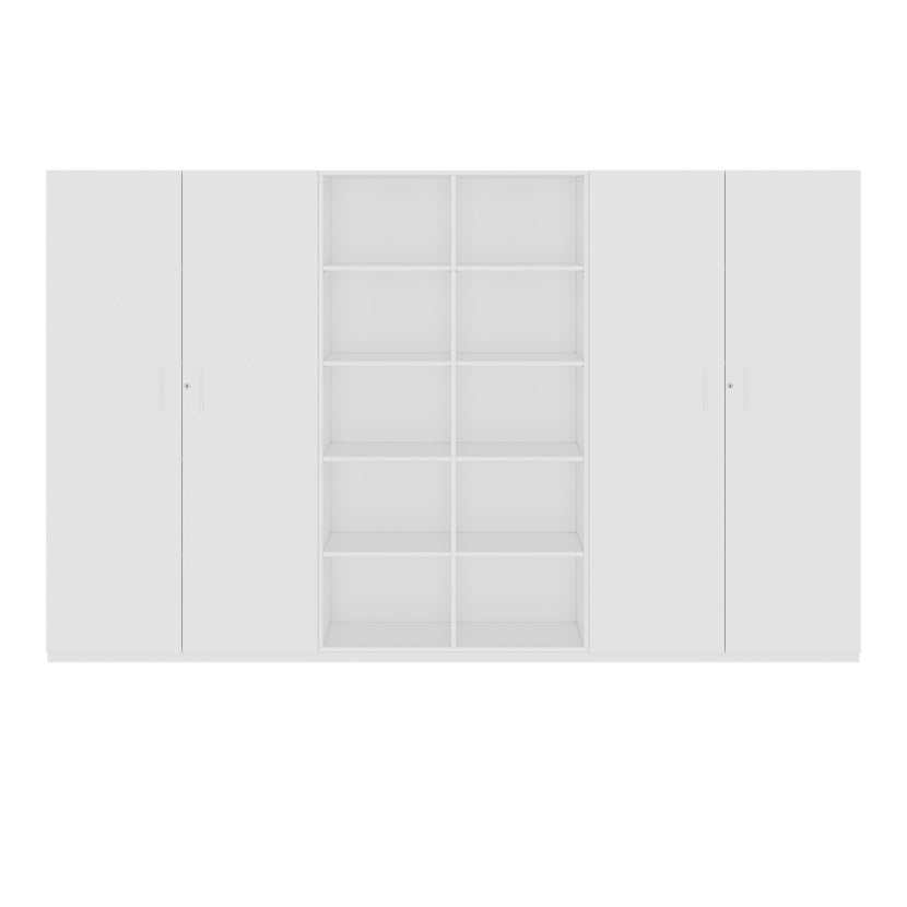CHOICE Schrankwand | 5OH, 3000 x 1820 mm, Weiss