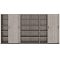 CHOICE Mur d’armoires | 5OH, 3600 x 1820 mm, chêne nordique gris - 4 Thumbnail Image