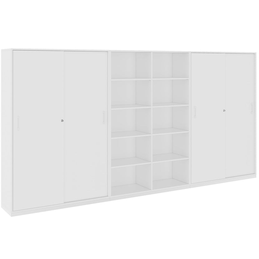 CHOICE Schrankwand | 5OH, 3600 x 1820 mm, Weiss