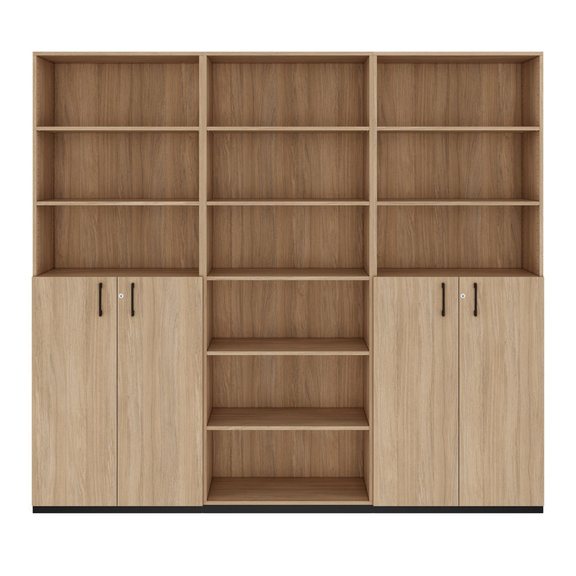 CHOICE Schrankwand | 6OH, 2400 x 2170 mm, Bernsteineiche