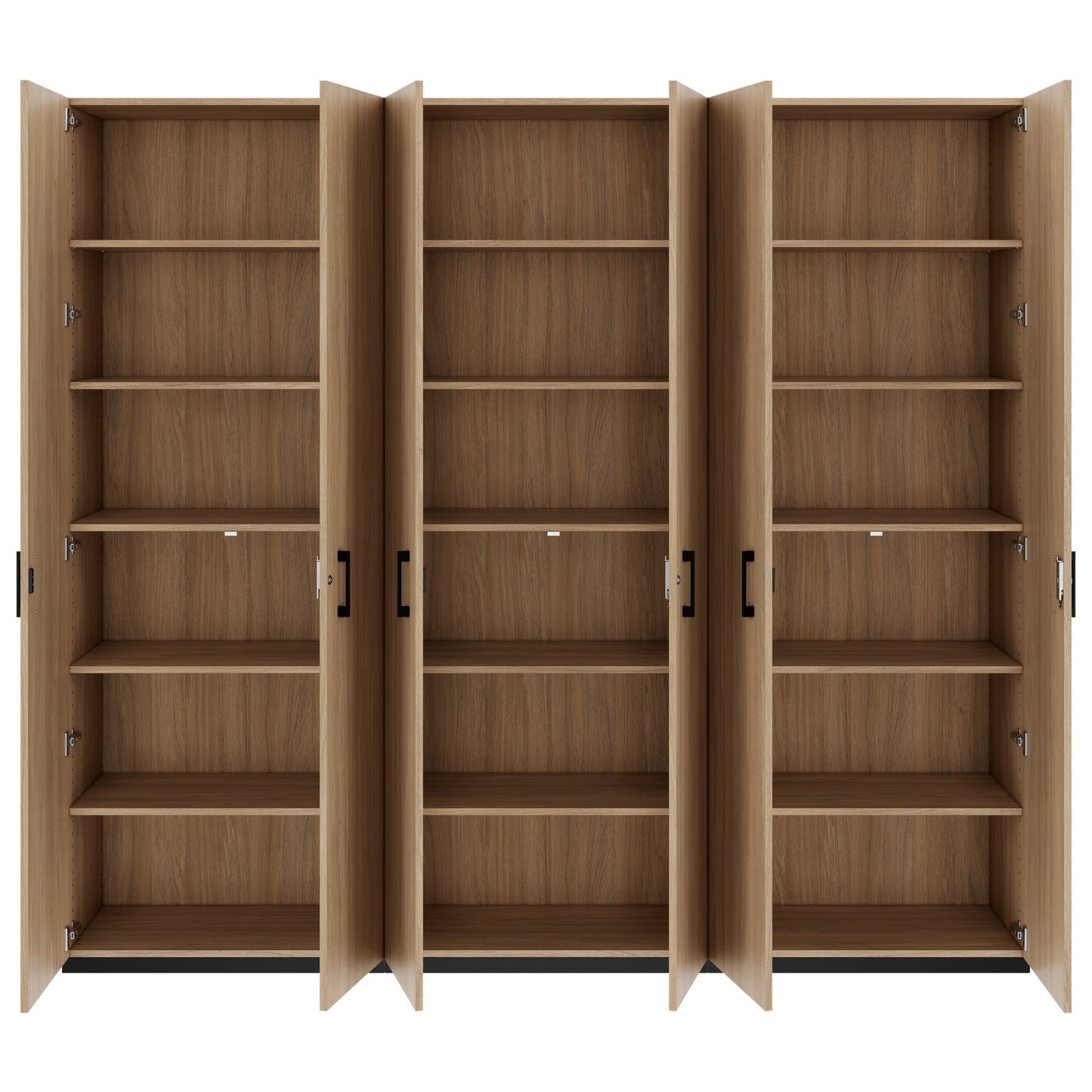 CHOICE Schrankwand | 6OH, 2400 x 2170 mm, Bernsteineiche