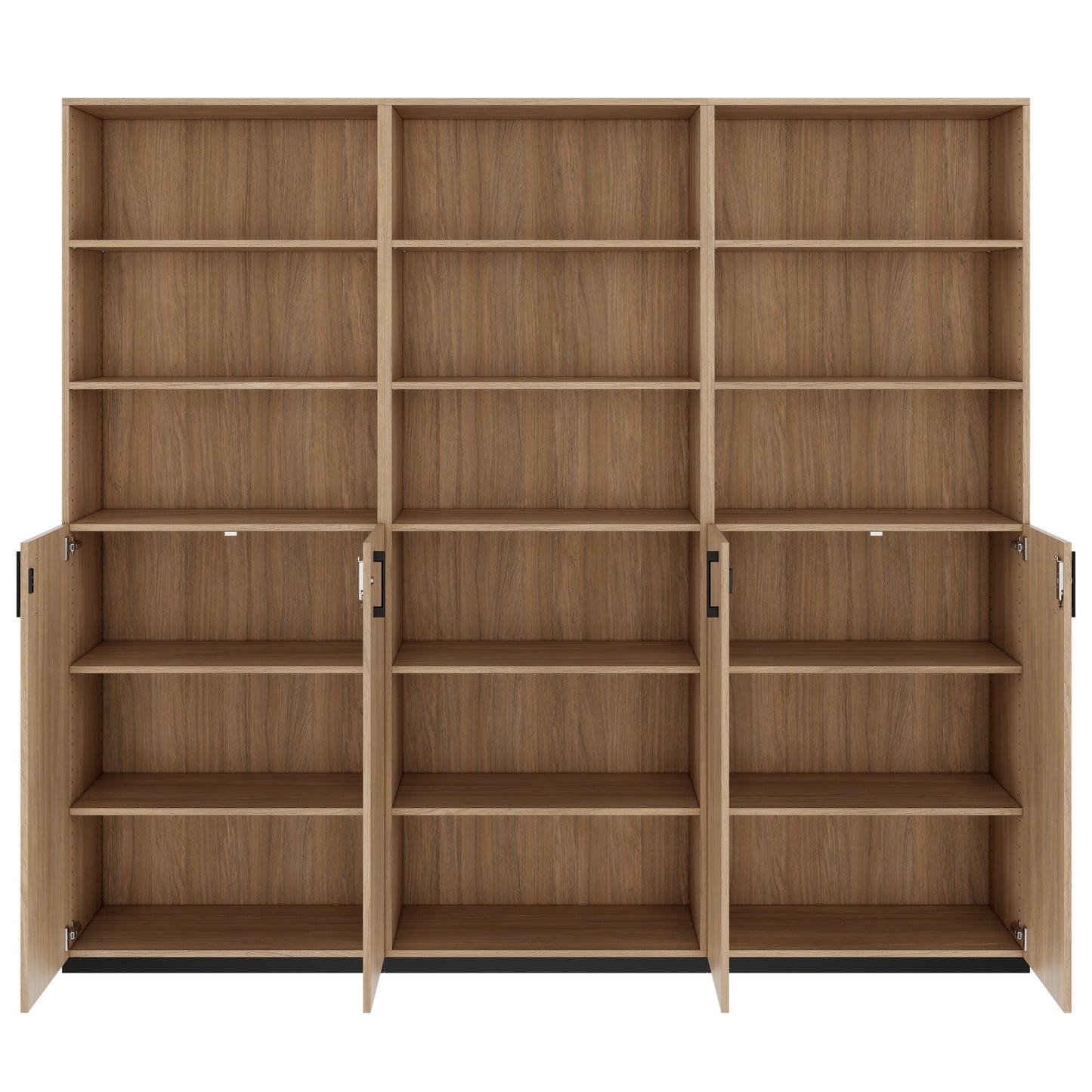 CHOICE Schrankwand | 6OH, 2400 x 2170 mm, Bernsteineiche