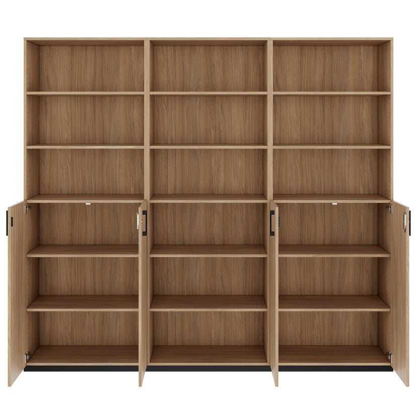 CHOICE Schrankwand | 6OH, 2400 x 2170 mm, Bernsteineiche
