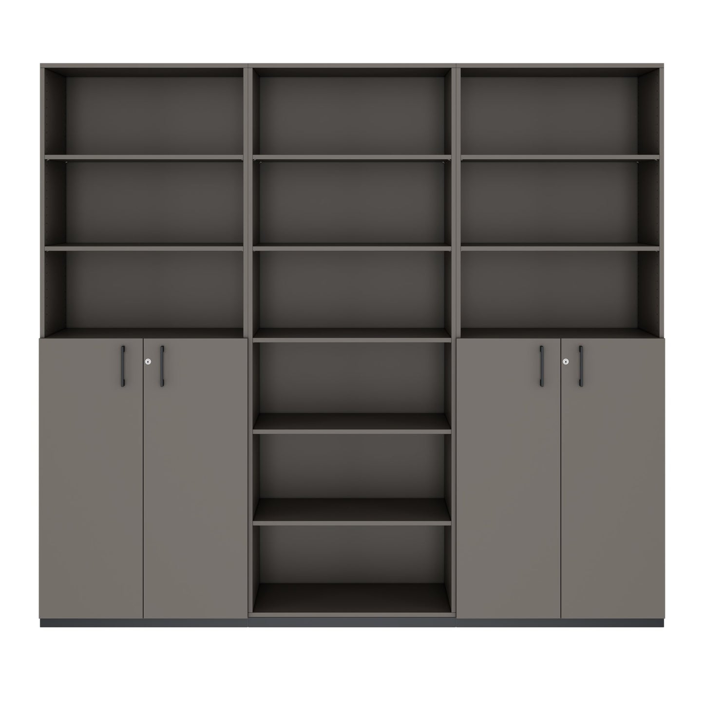 CHOICE Schrankwand | 6OH, 2400 x 2170 mm, Cubanitgrau