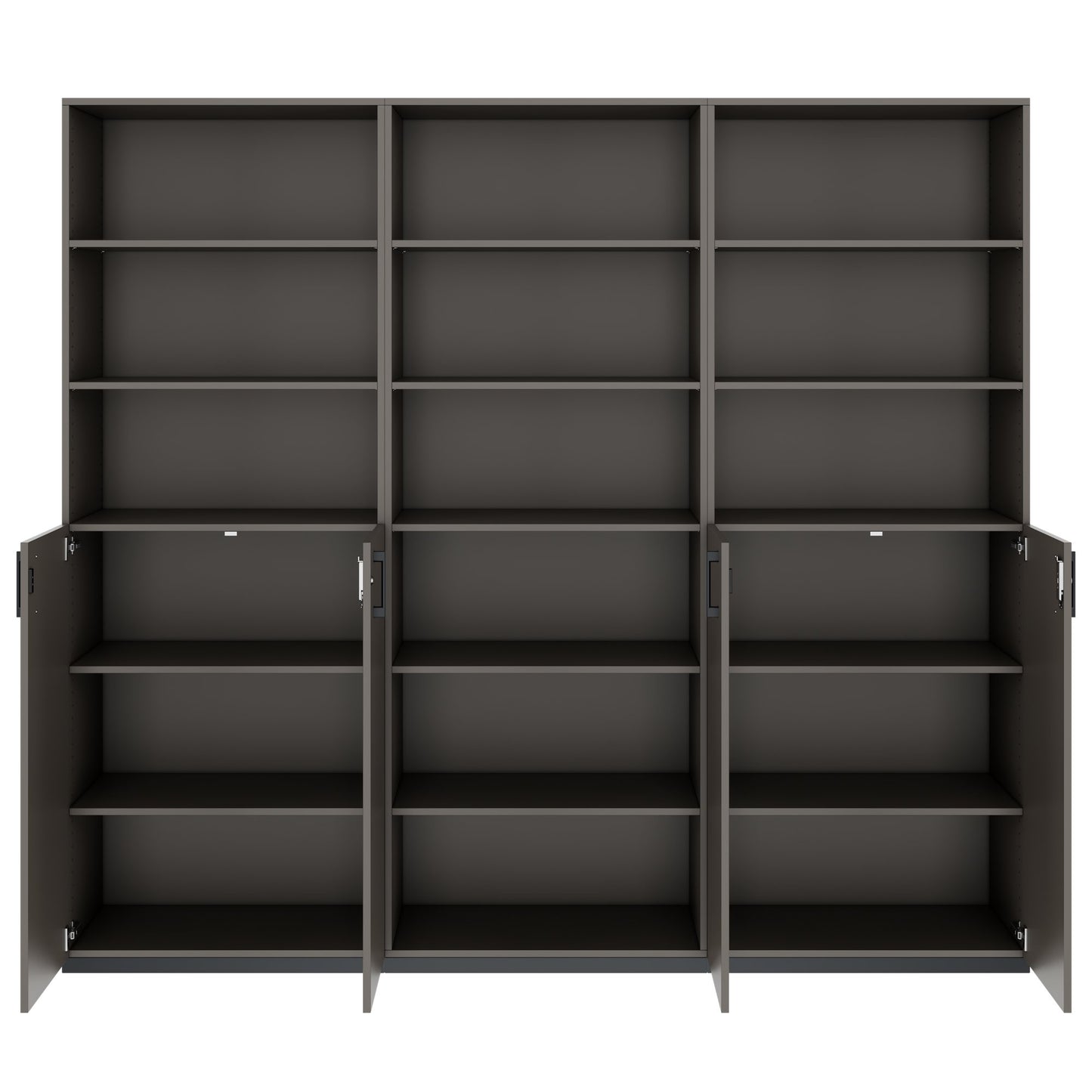 CHOICE Schrankwand | 6OH, 2400 x 2170 mm, Cubanitgrau