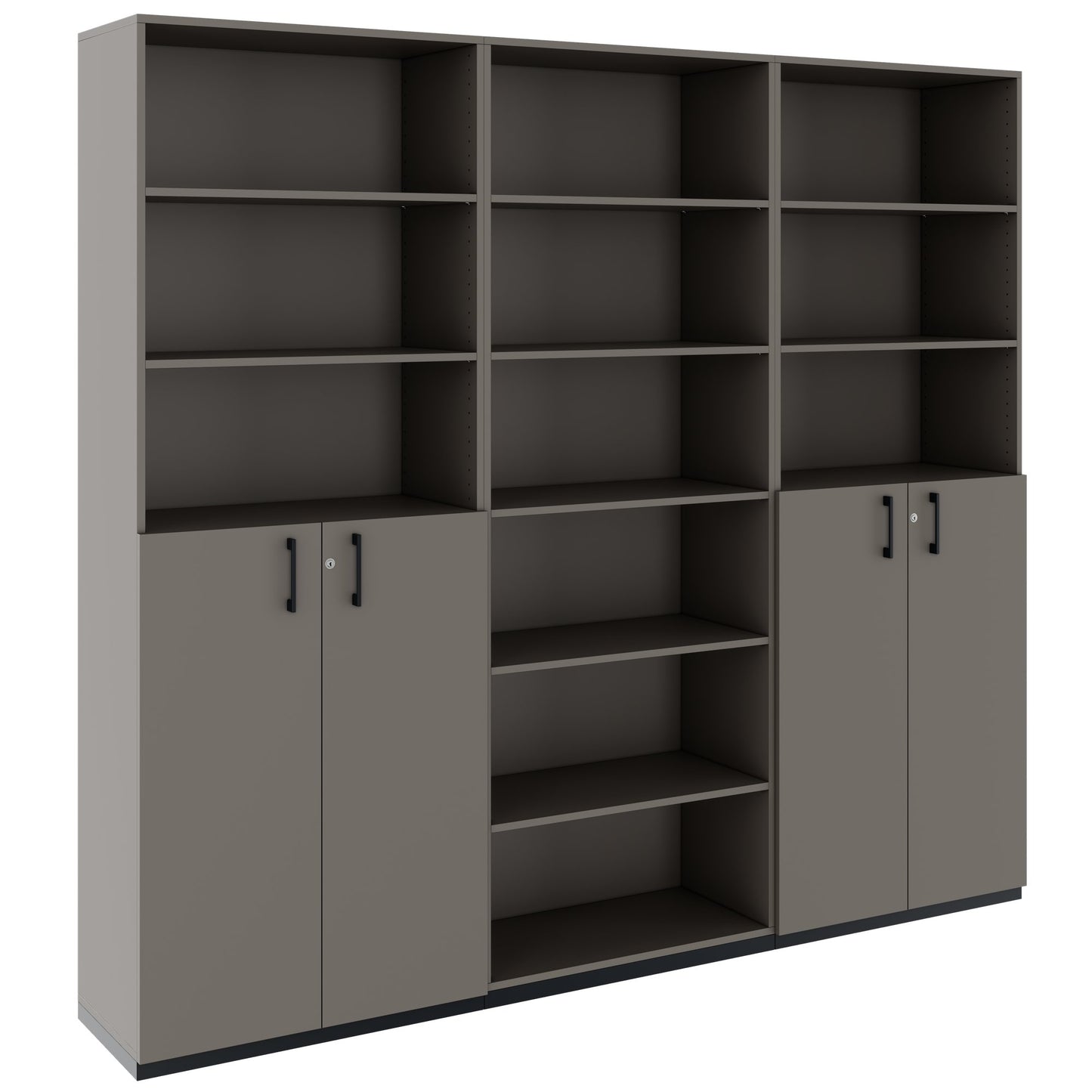 CHOICE Schrankwand | 6OH, 2400 x 2170 mm, Cubanitgrau