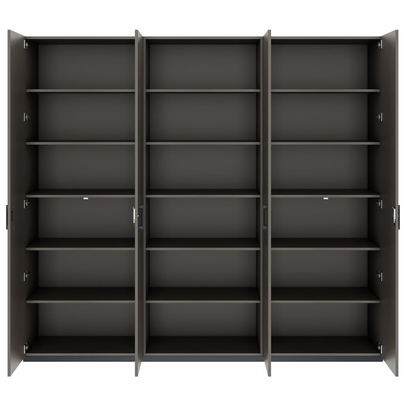 CHOICE Schrankwand | 6OH, 2400 x 2170 mm, Cubanitgrau