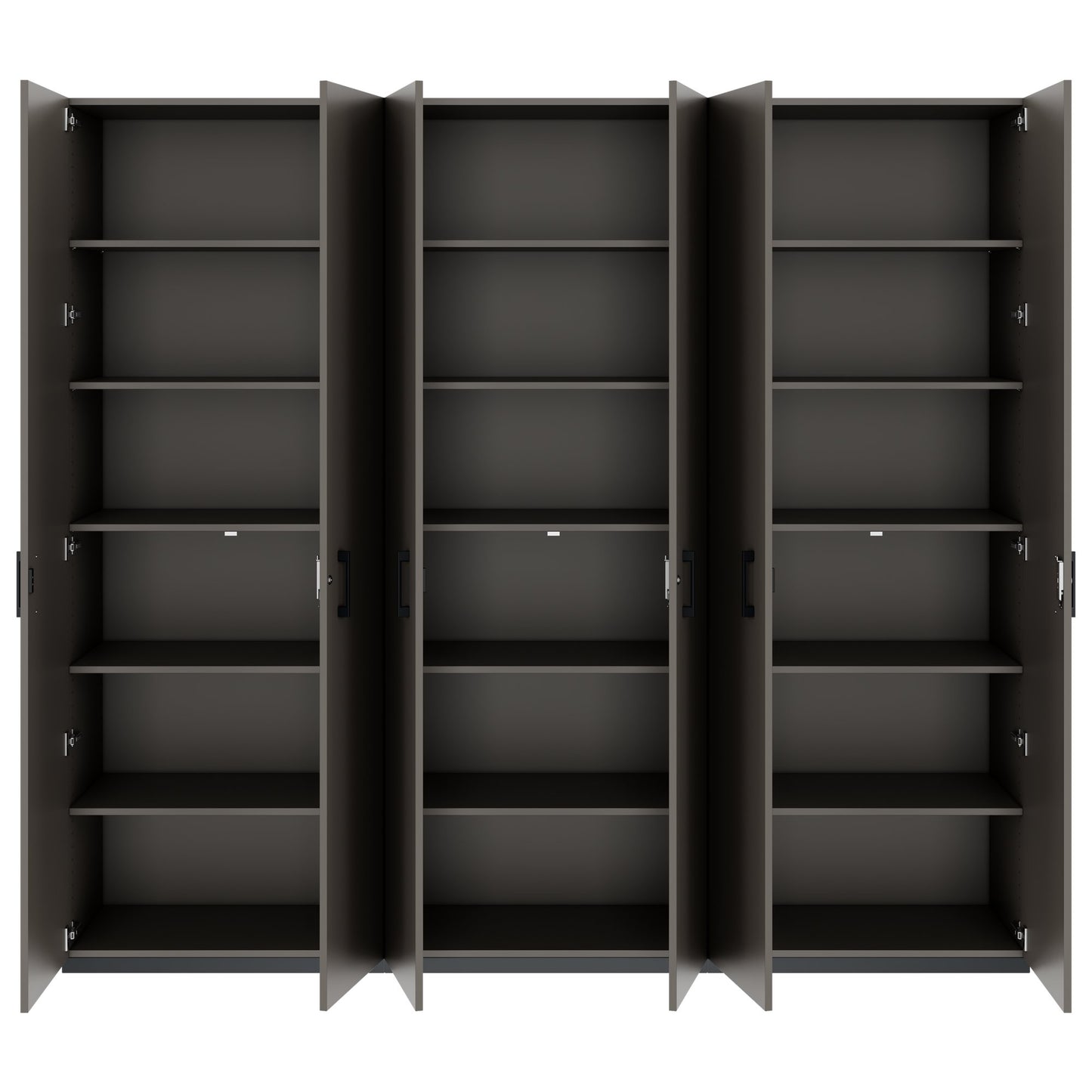 CHOICE Schrankwand | 6OH, 2400 x 2170 mm, Cubanitgrau
