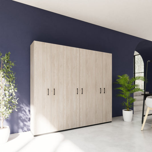 CHOICE Schrankwand | 6OH, 2400 x 2170 mm, Nordeiche grau