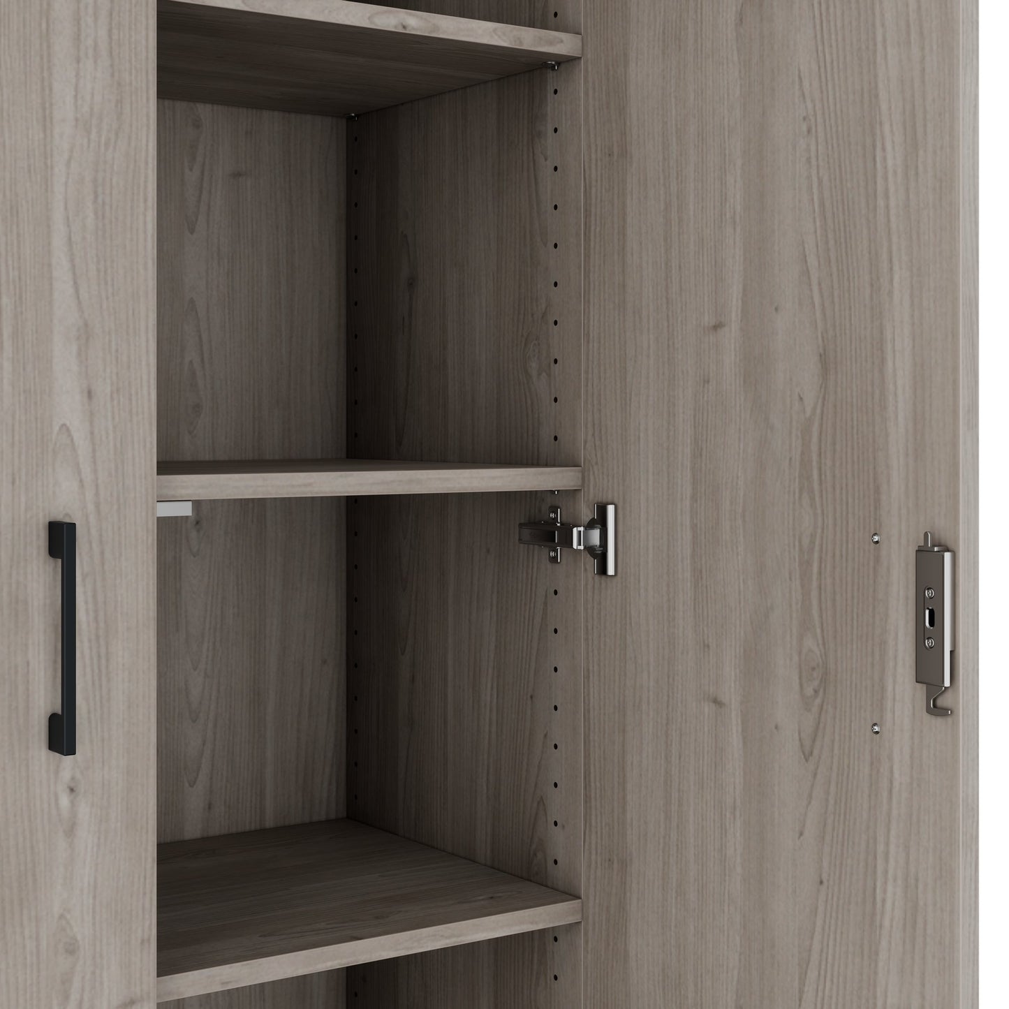 CHOICE Schrankwand | 6OH, 2400 x 2170 mm, Nordeiche grau